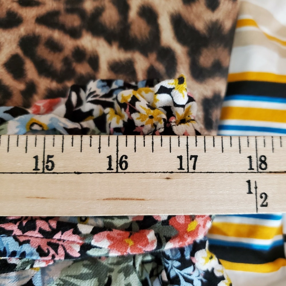 LOFT Floral Paperbag Waist Tie Front Tapered Pants Multi Color Womens Large - Picture 10 of 12